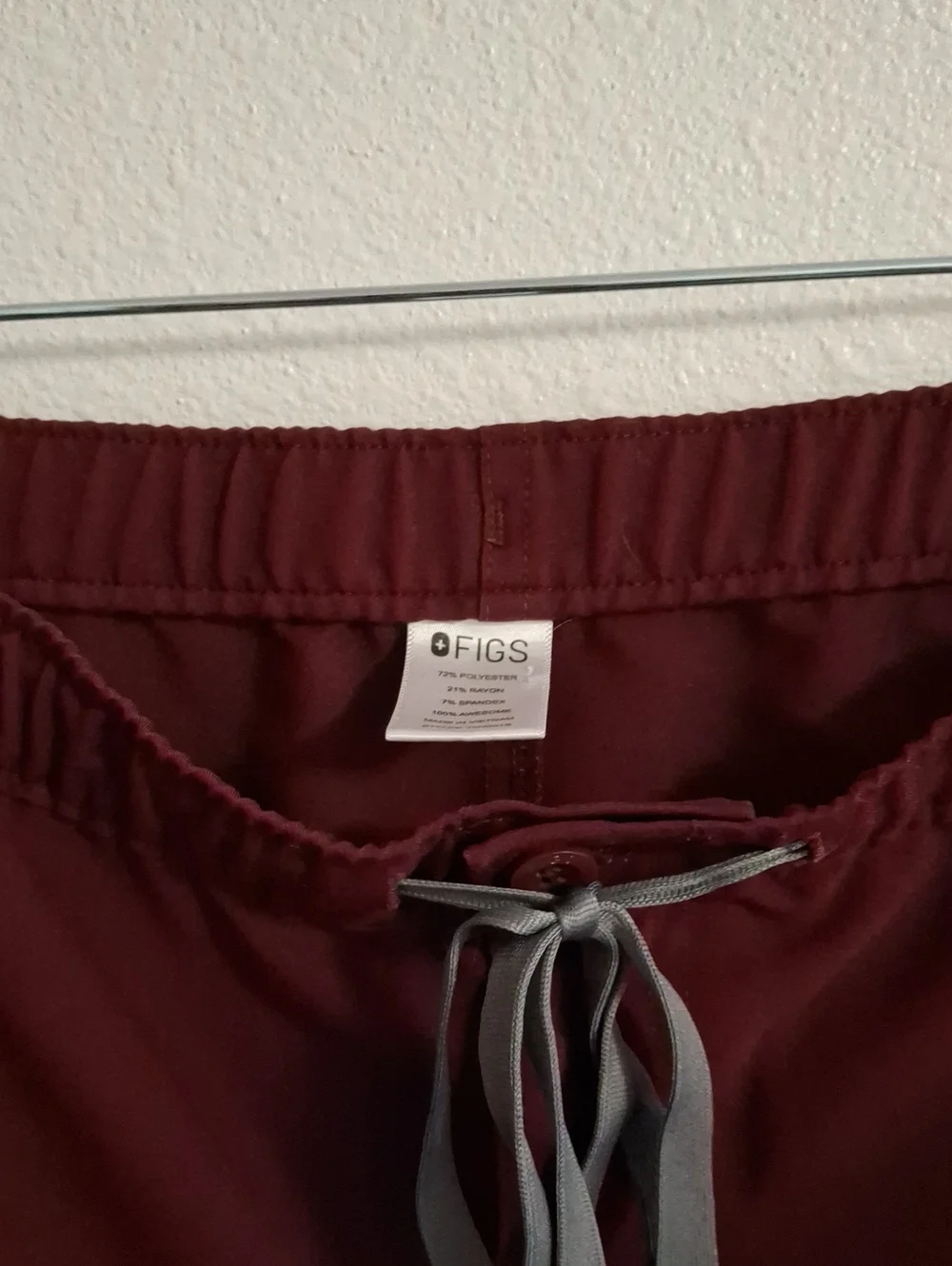 Figs Cairo Cargo Pants Size 2Xl Burgundy